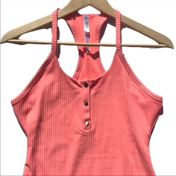 Victoria's Secret Sport Ribbed Henley Style Bodysuit - Picture 4 of 16